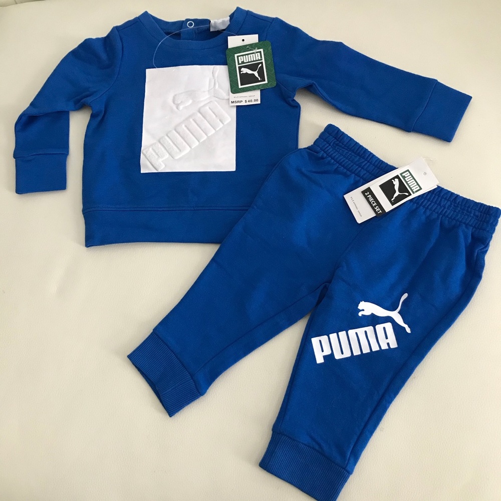 Puma Baby Boy Cute Blue Warm Outfit 0091